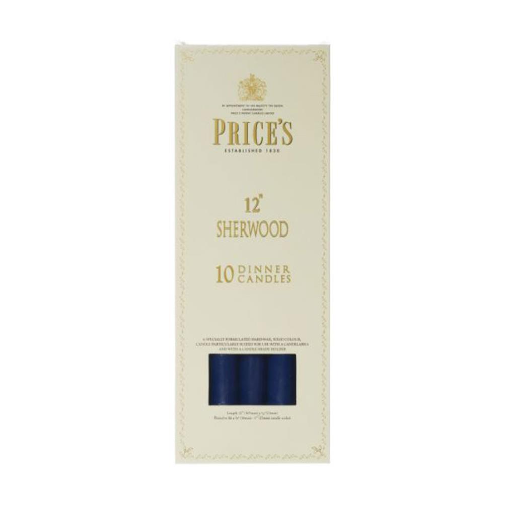 Price's Sherwood Midnight Blue Dinner Candles 30cm (Box of 10) £29.69